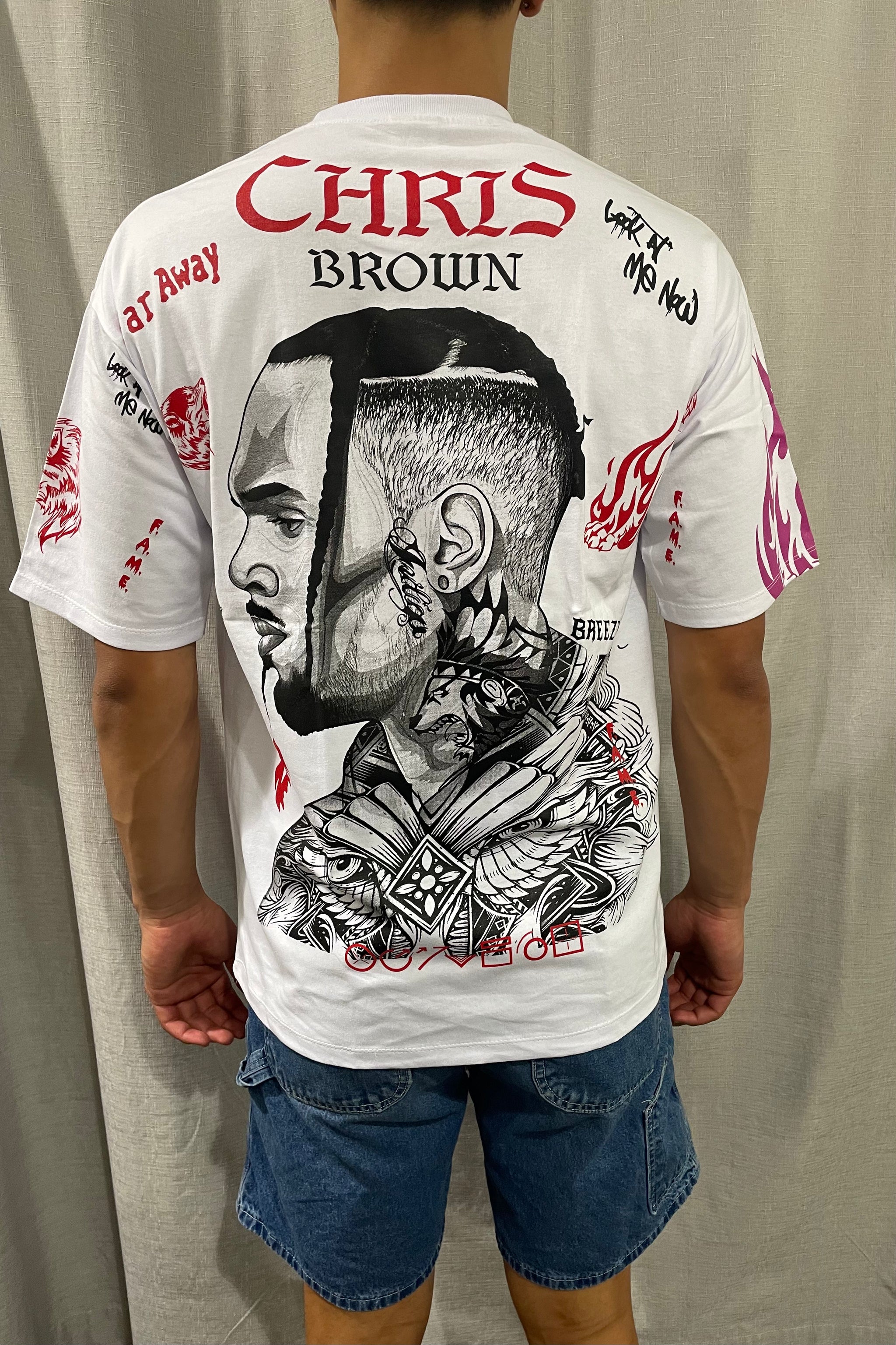 Chris Brown White TShirt